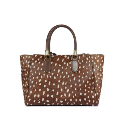 Bolsa Feminina Tote Lauren Couro - Animal Print