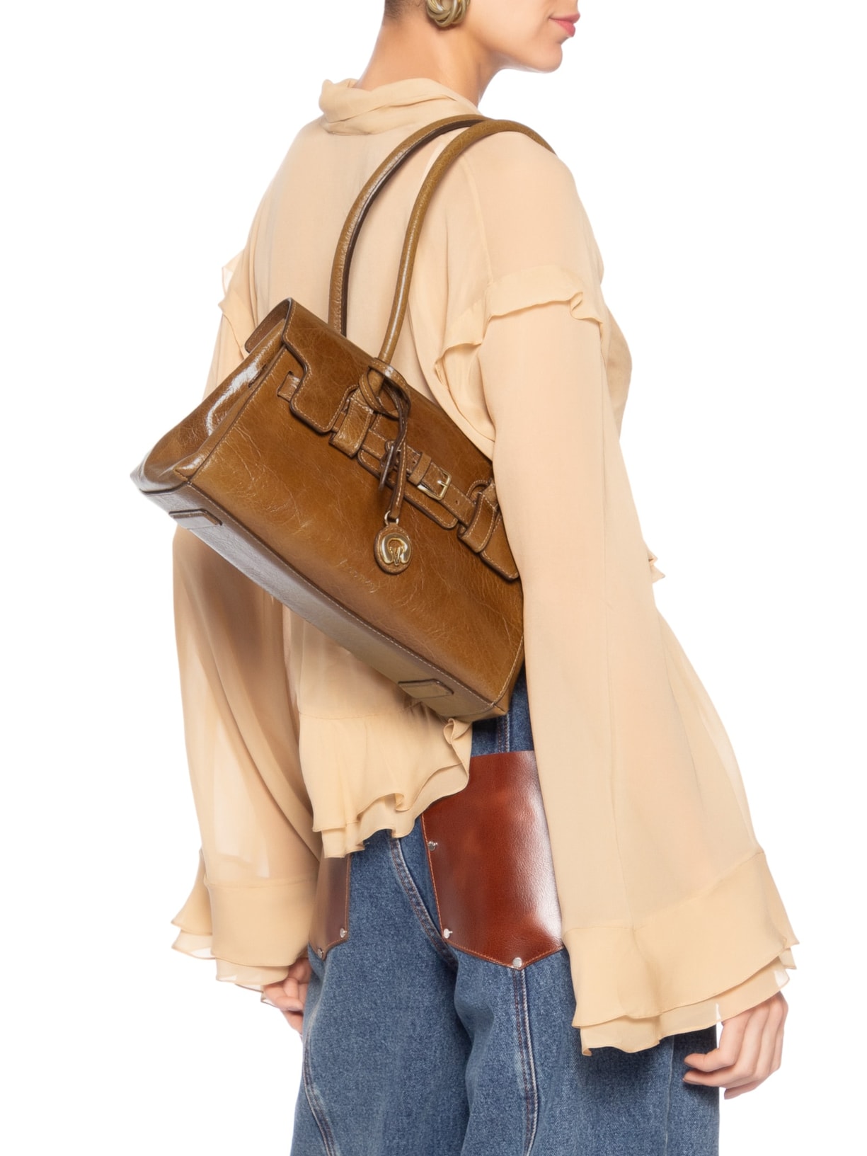 Bolsa Feminina Tote Lauryn Média Marrom Vicenza