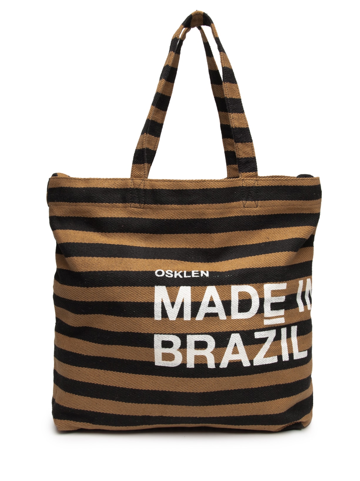 Bolsa Feminina Tote Made In Brazil Stripes Marrom Osklen
