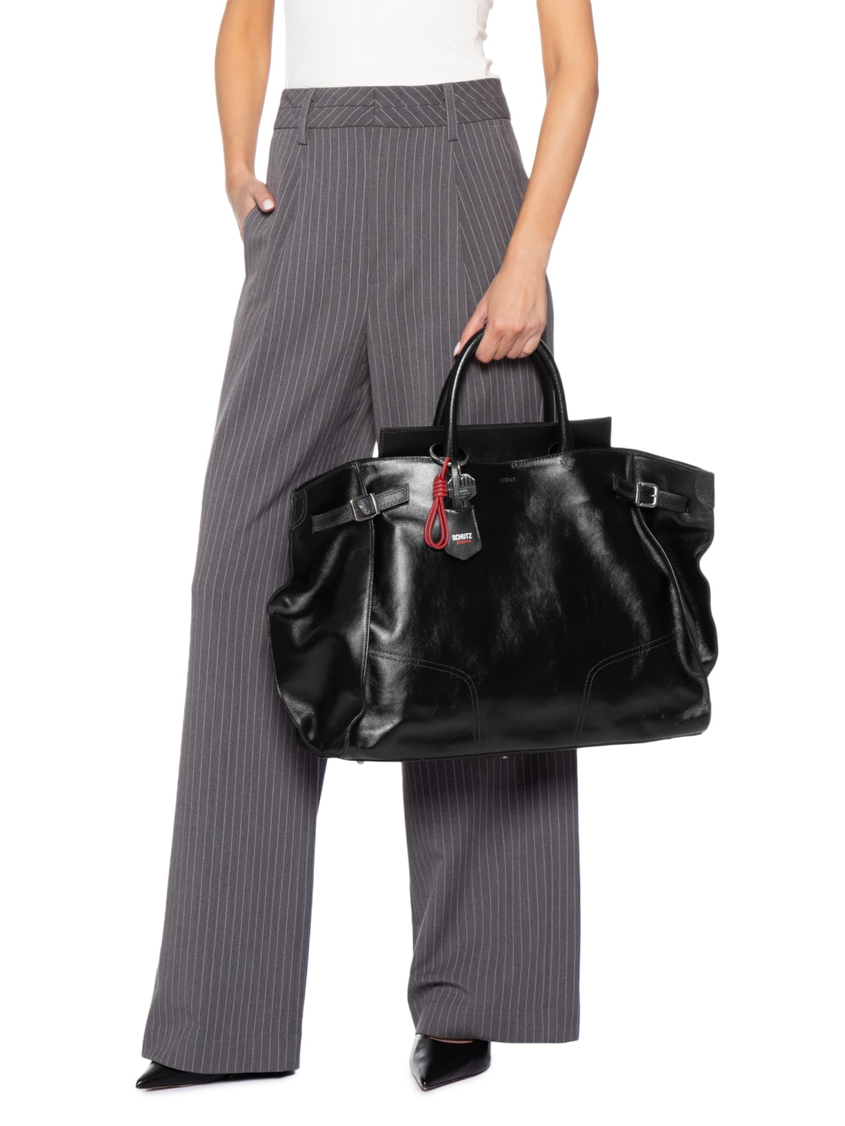 Bolsa Feminina Tote Maxi Heaven Couro – Preto Schutz