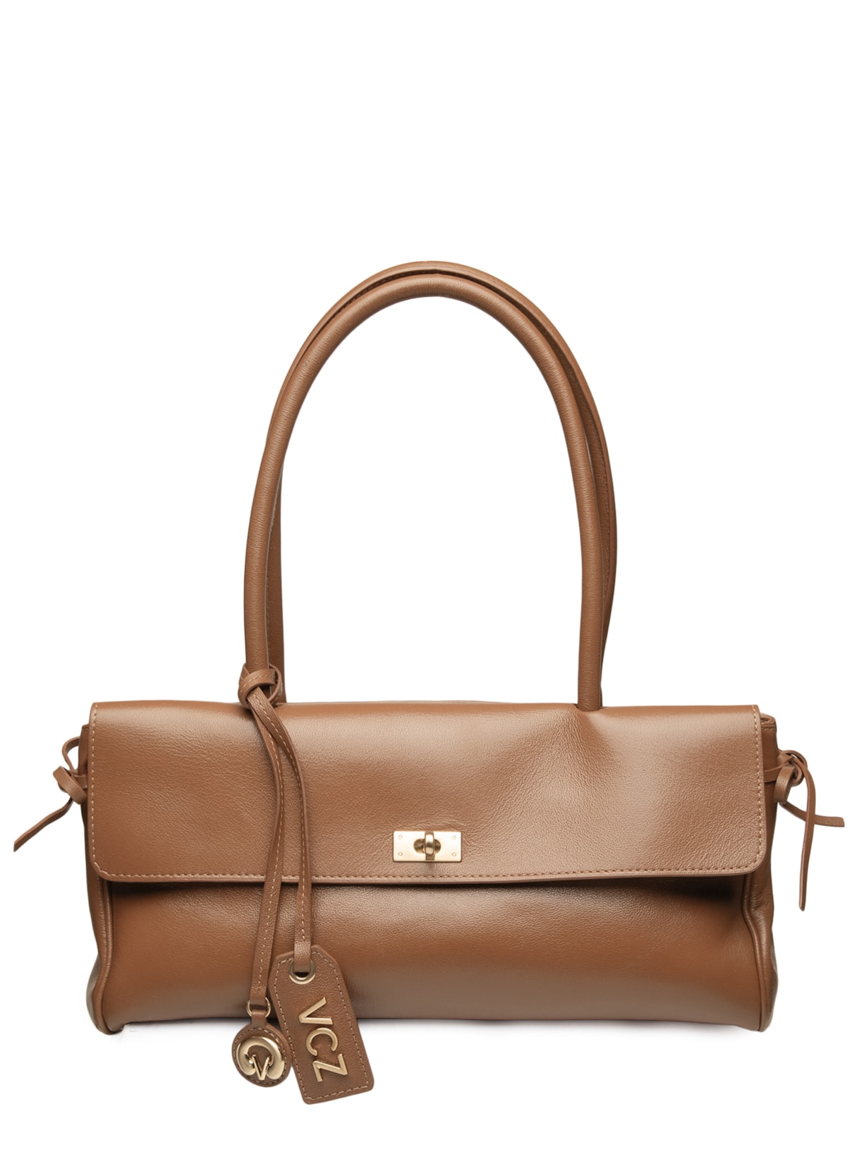 Bolsa Feminina Tote Média Couro Marrom Vicenza