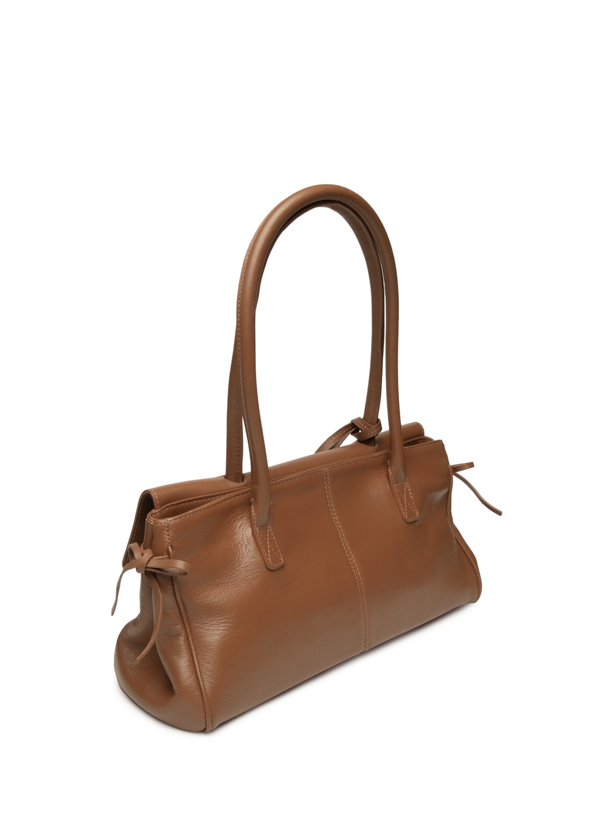 Bolsa Feminina Tote Média Couro Marrom Vicenza