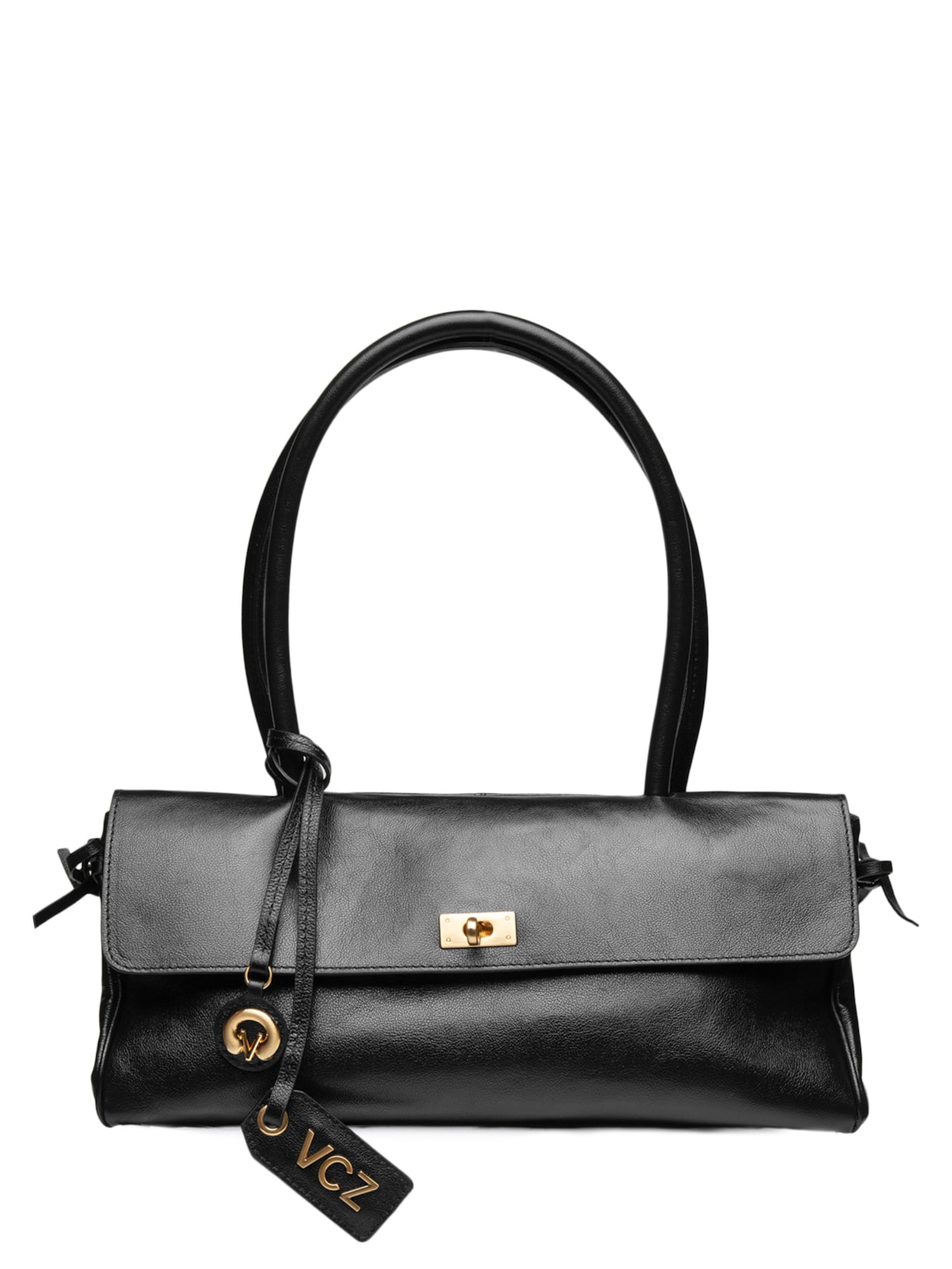 Bolsa Feminina Tote Média Couro Preto Vicenza