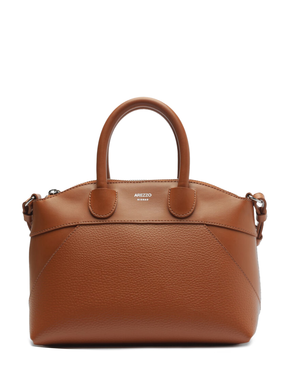 Bolsa Feminina Tote Média Mix Texturas - Marrom