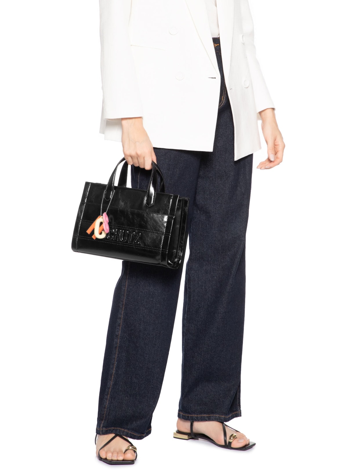 Bolsa Feminina Tote Média Sian Preto Schutz