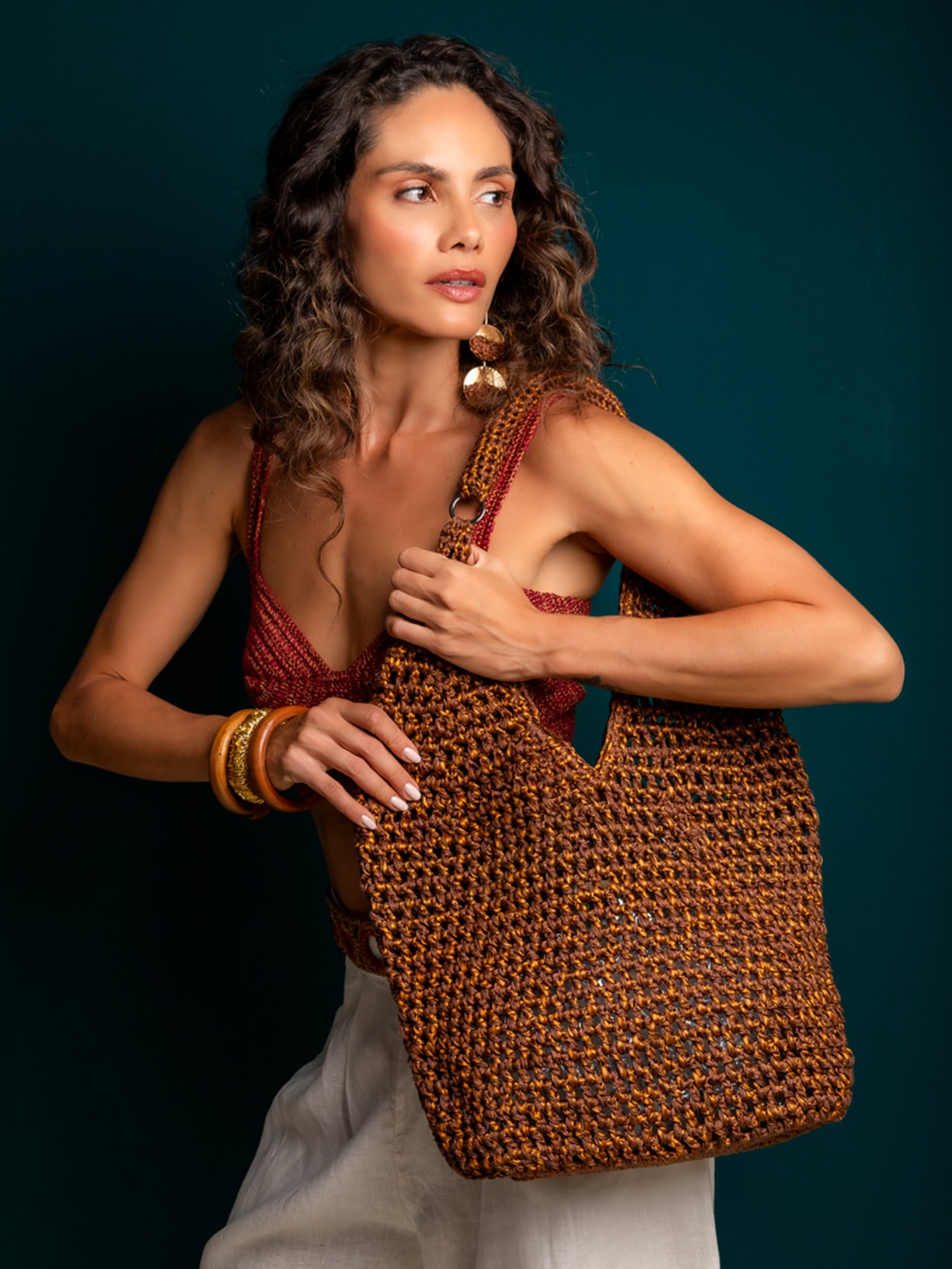 Bolsa Feminina Tote Palí Bege Catarina Mina