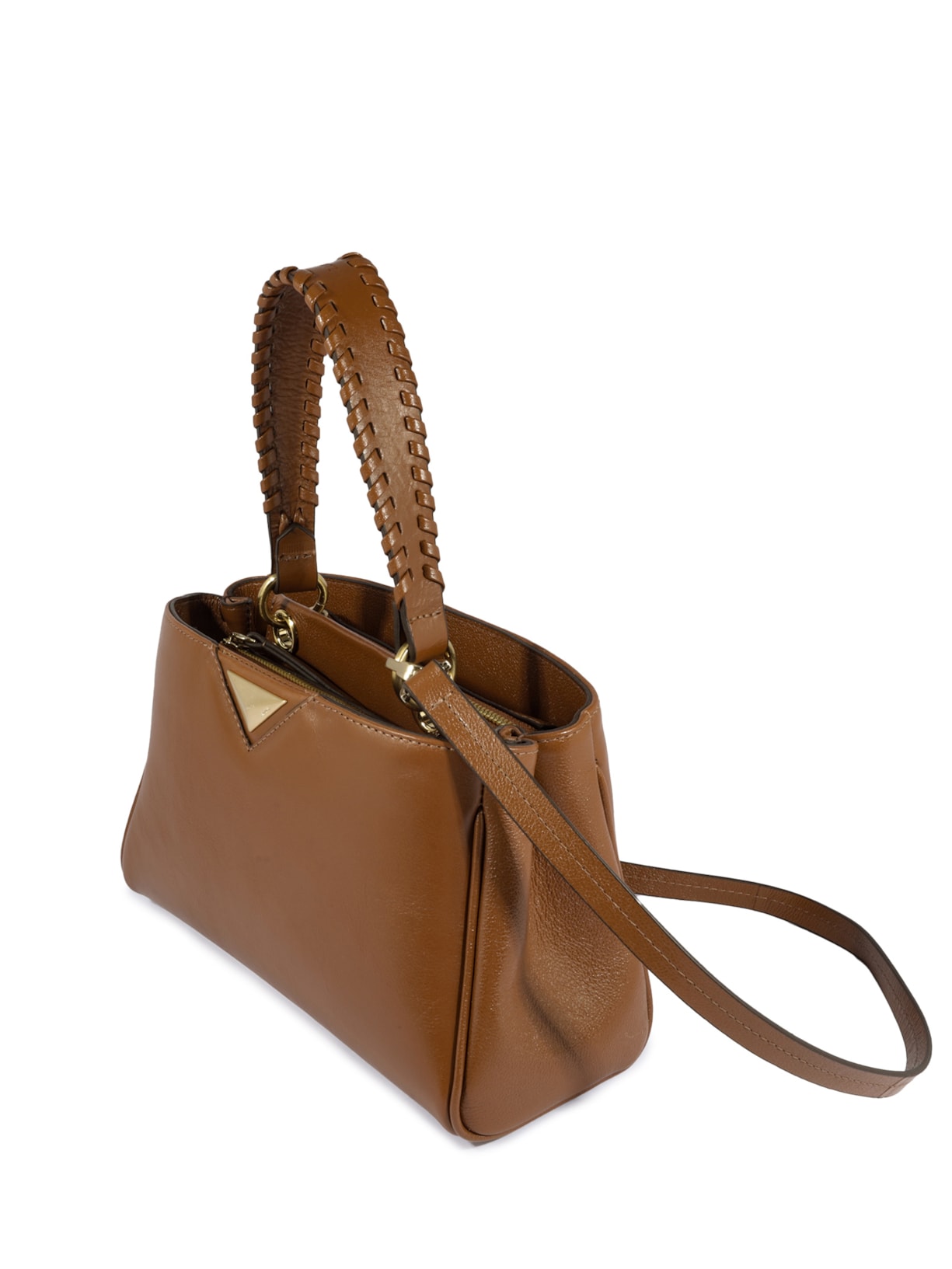 Bolsa Feminina Tote Pequena Sunny Couro Marrom Schutz