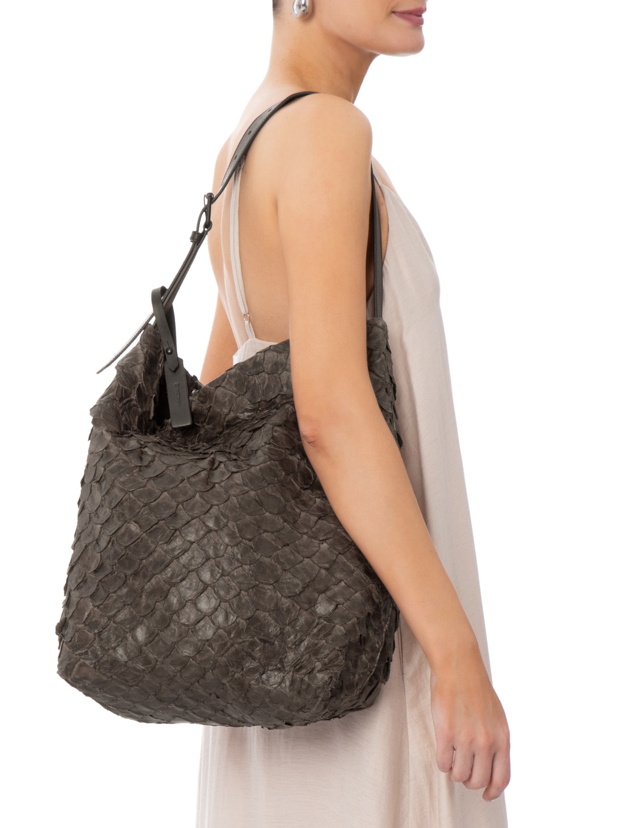 Bolsa Feminina Tote Pirarucu Soft Marrom Osklen
