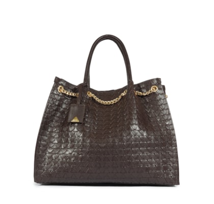 Bolsa Feminina Tote Rebecca Couro - Marrom