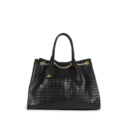 Bolsa Feminina Tote Rebecca Couro - Preto