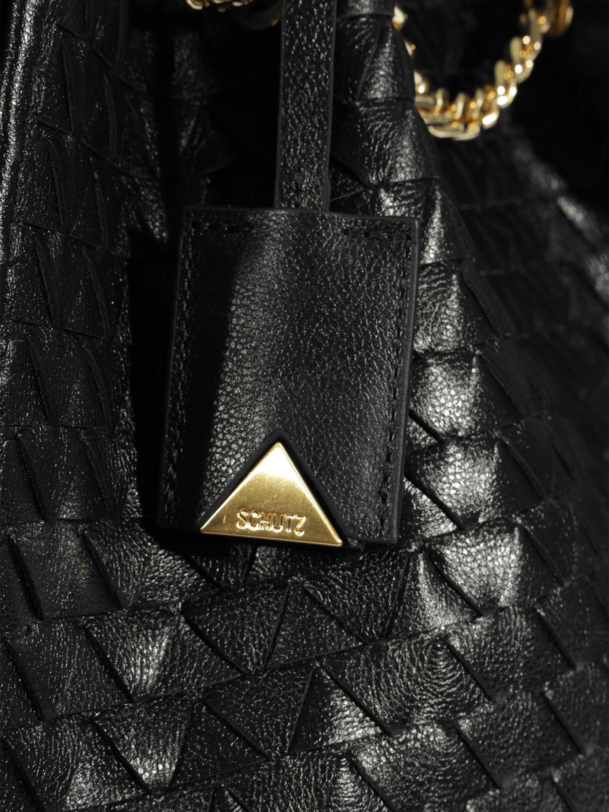 Bolsa Feminina Tote Rebecca Couro Preto Schutz