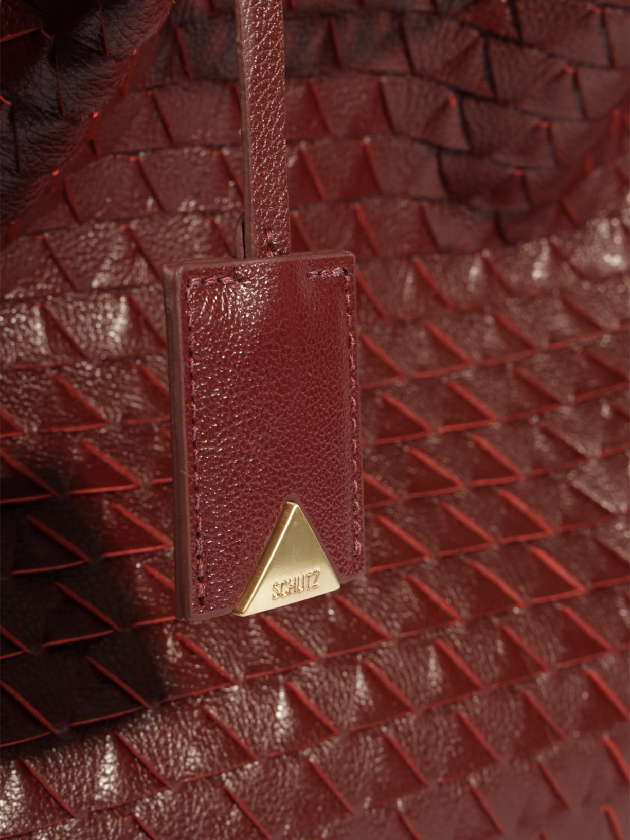 Bolsa Feminina Tote Rebecca Couro Vinho Schutz