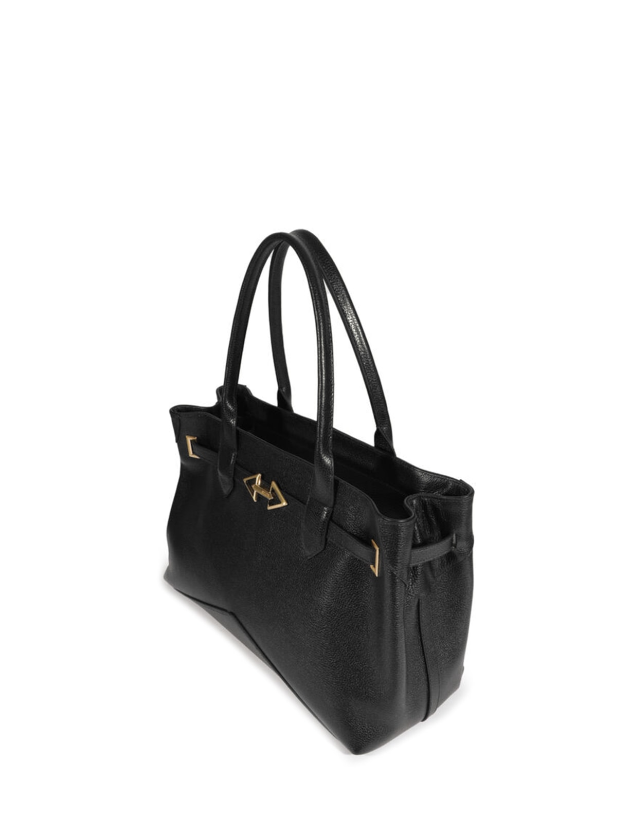 Bolsa Feminina Tote Sally Grande de Couro Preto Schutz
