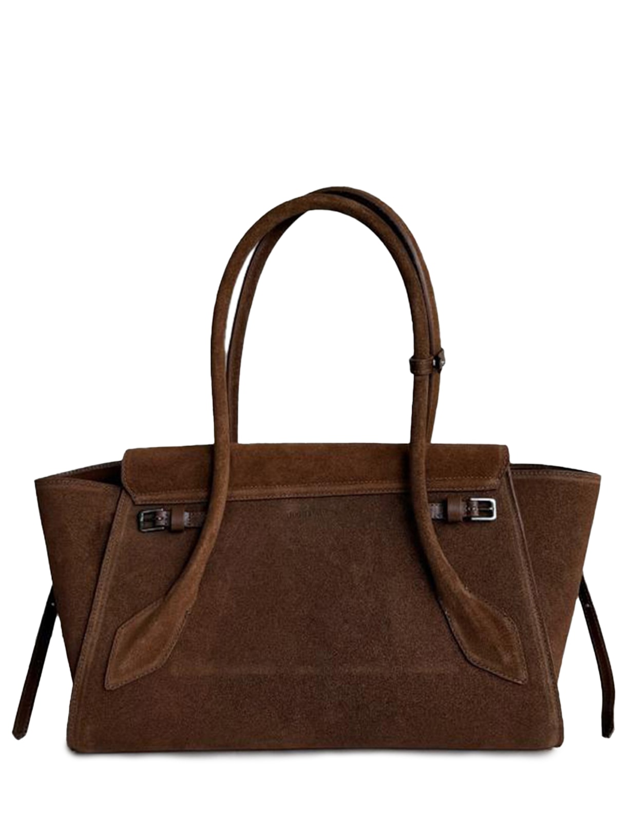 Bolsa Feminina Tote Sofia Camurça Marrom Schutz + Nati Vozza
