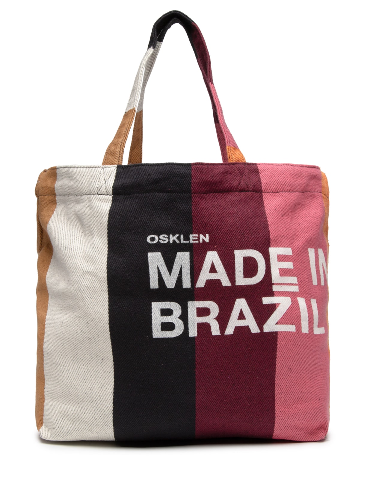 Bolsa Feminina Tote Stripes Color - Marrom