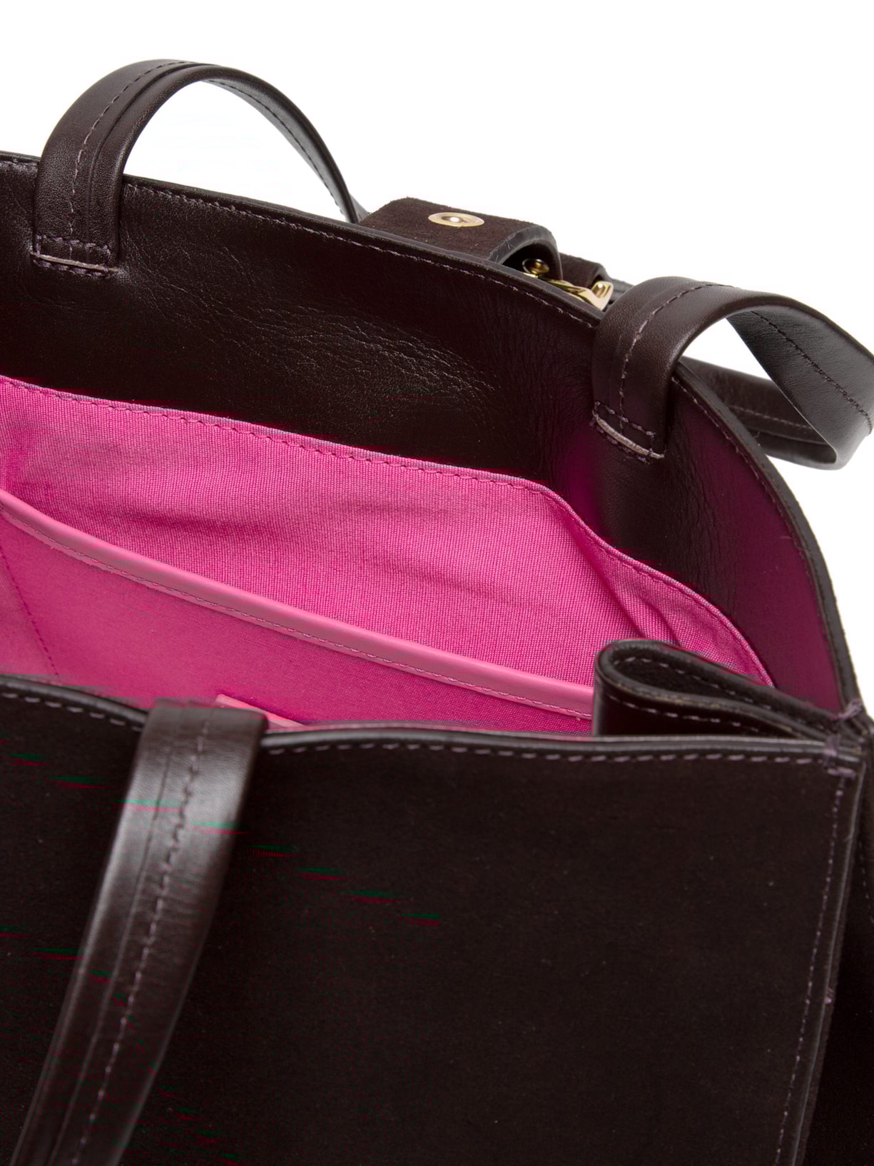 Bolsa Feminina Tote Thaila Grande Camurça Marrom Vicenza