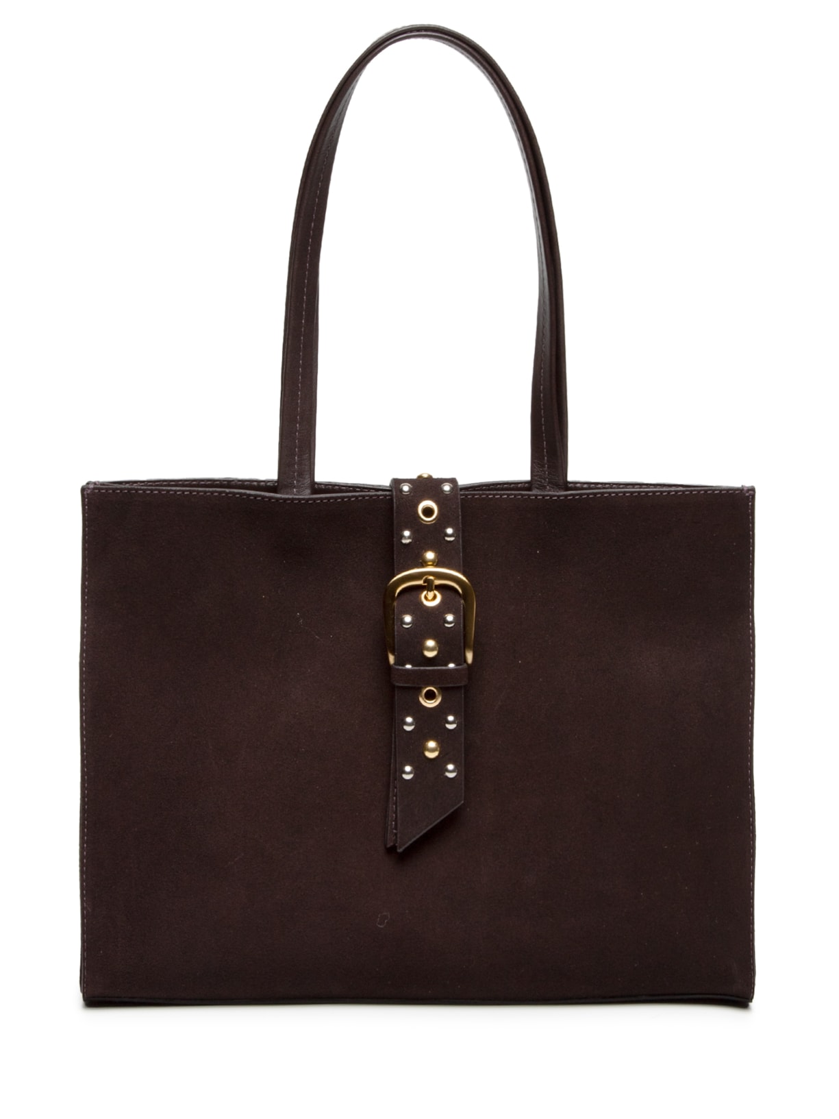 Bolsa Feminina Tote Thaila Grande Camurça - Marrom