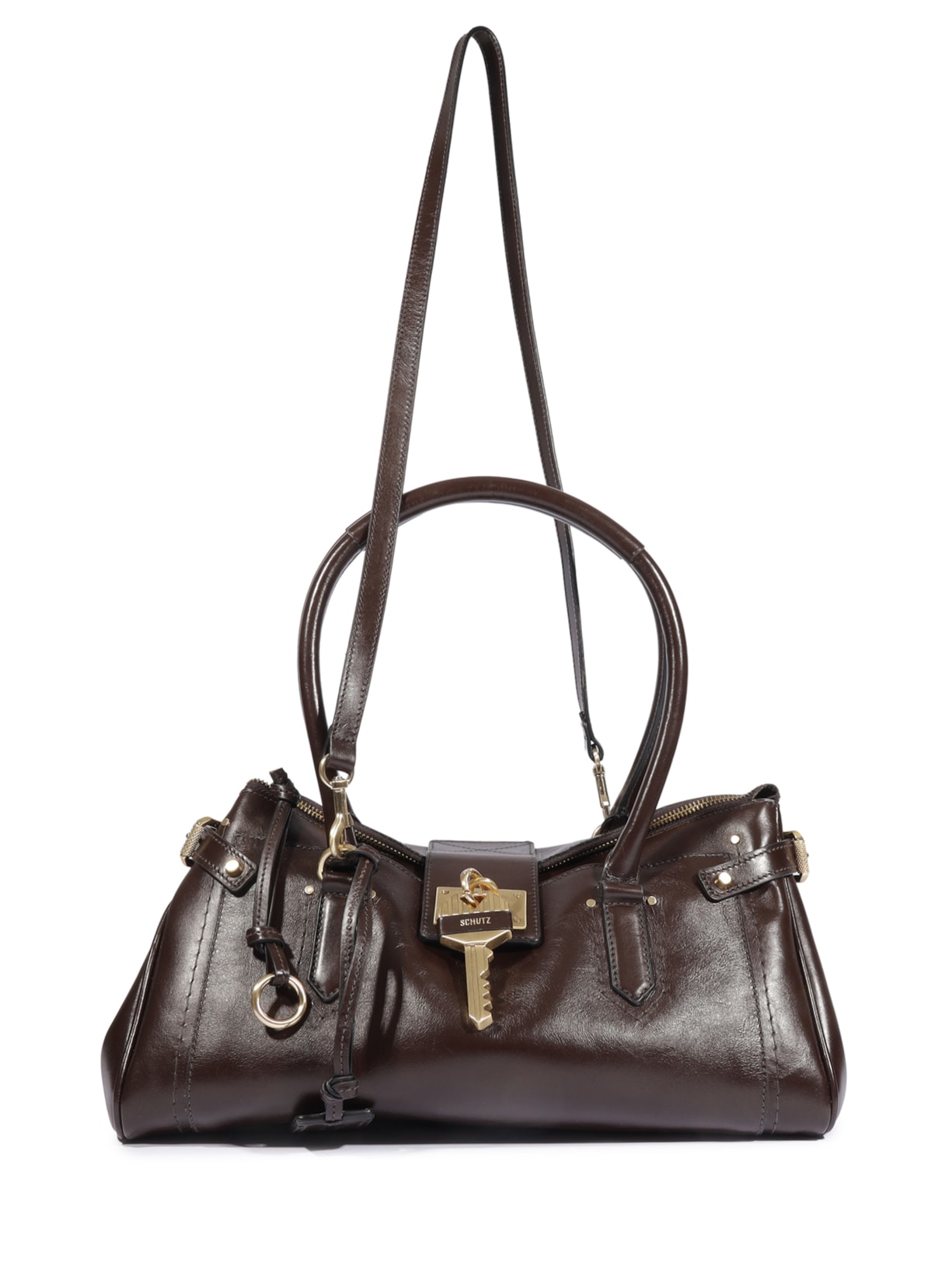 Bolsa Feminina Tote The Secret Couro Marrom Schutz