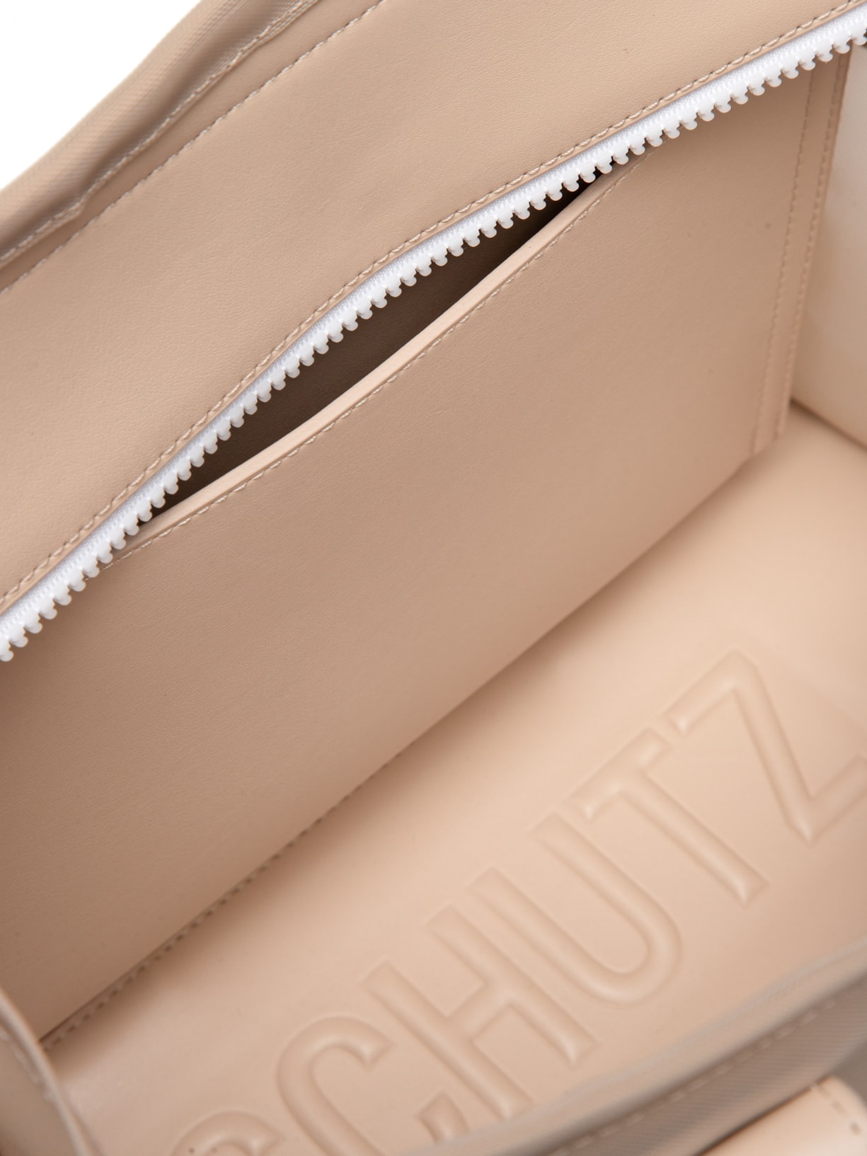 Bolsa Feminina Tote Tiracolo Tela Branco Schutz