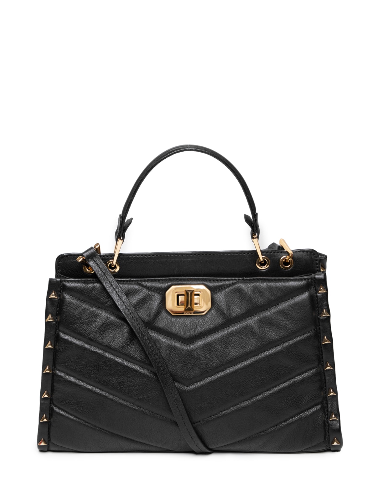 Bolsa Feminina Tote Valerie Couro - Preto