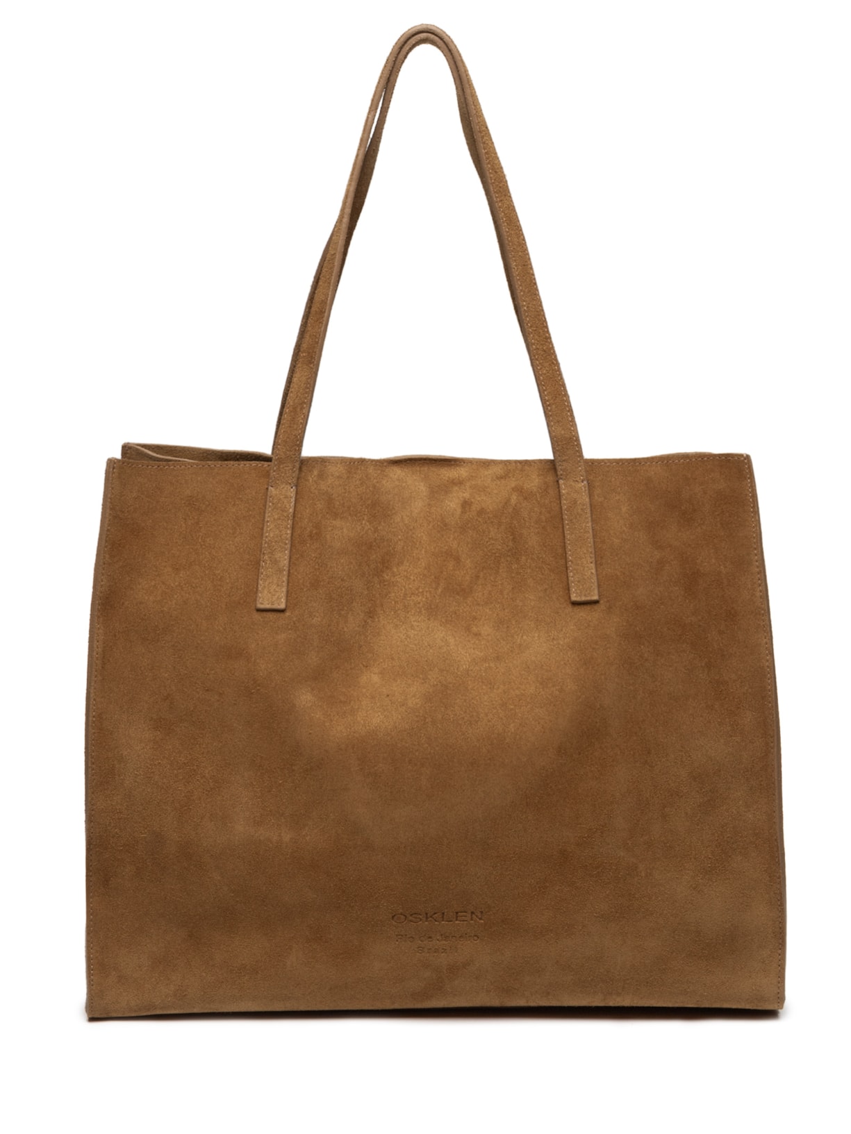 Bolsa Feminina Tote Yvi Camurça - Marrom