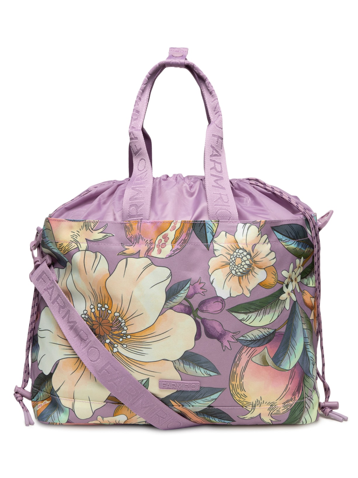 Bolsa Feminina Totebag Carioca Romance em Flor - Lilás