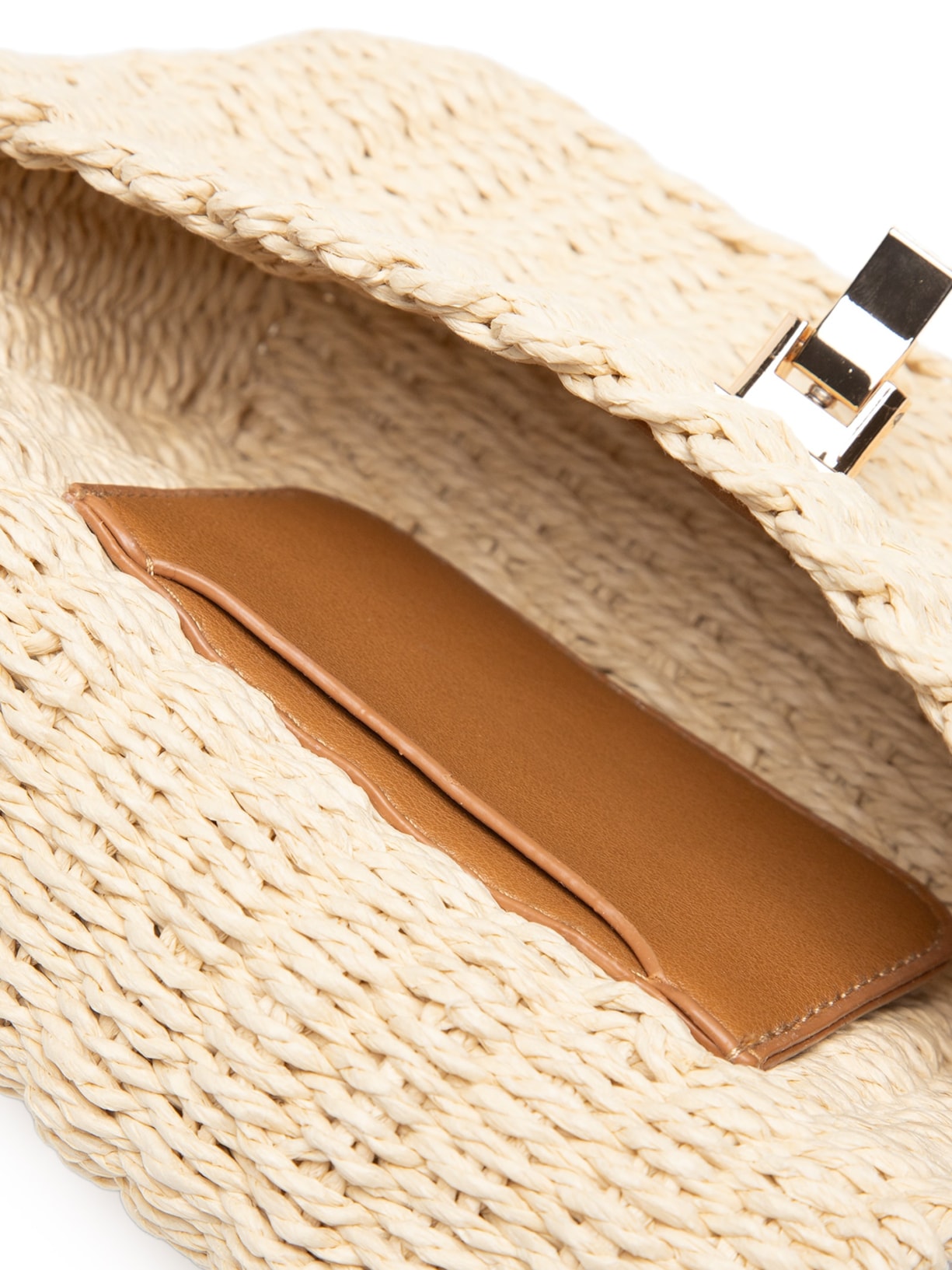 Bolsa Feminina Trama De Tela Off White Basiq