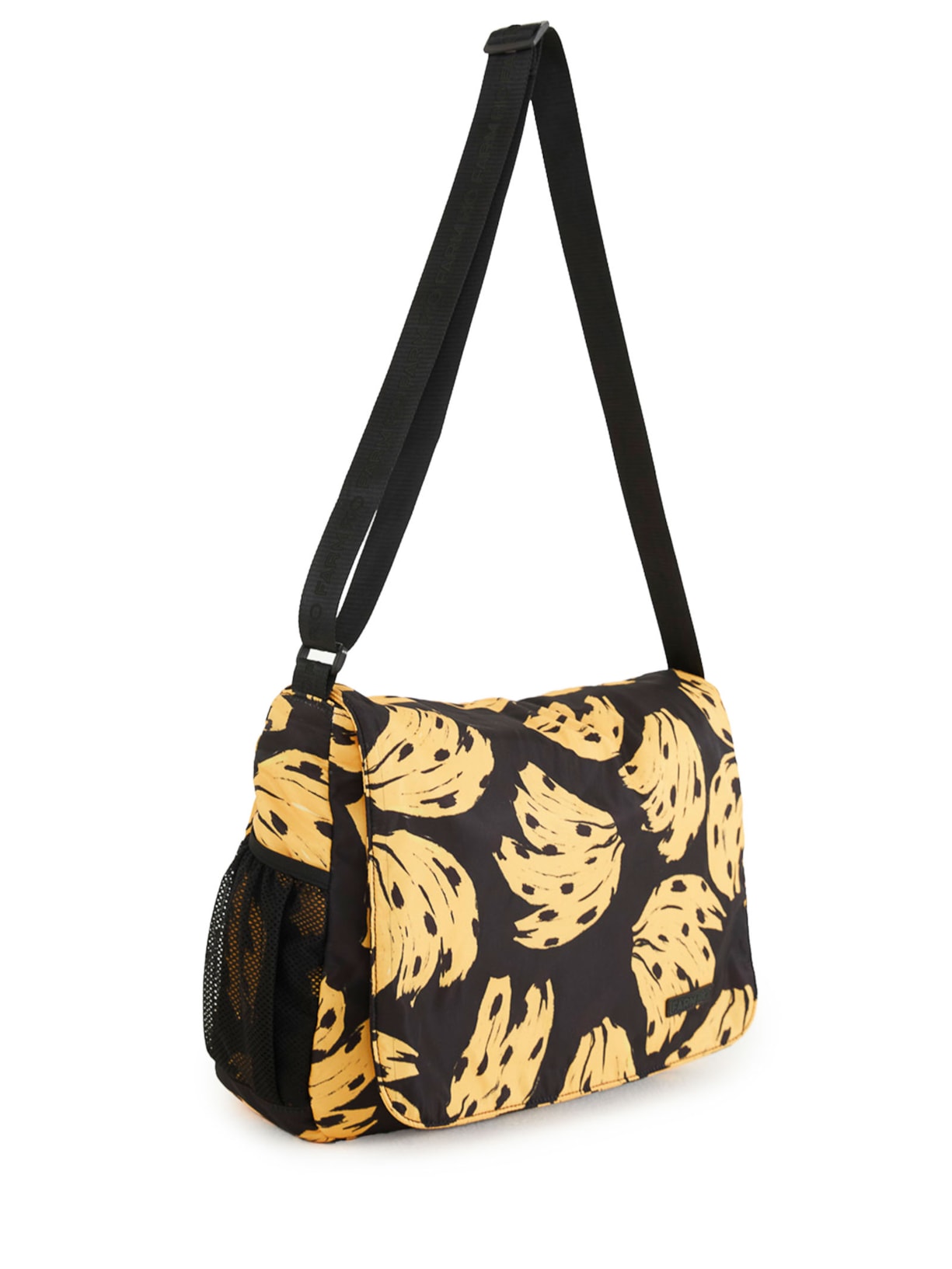 Bolsa Feminina Transversal Brisa Bossa Banana Pre Preto Farm Etc