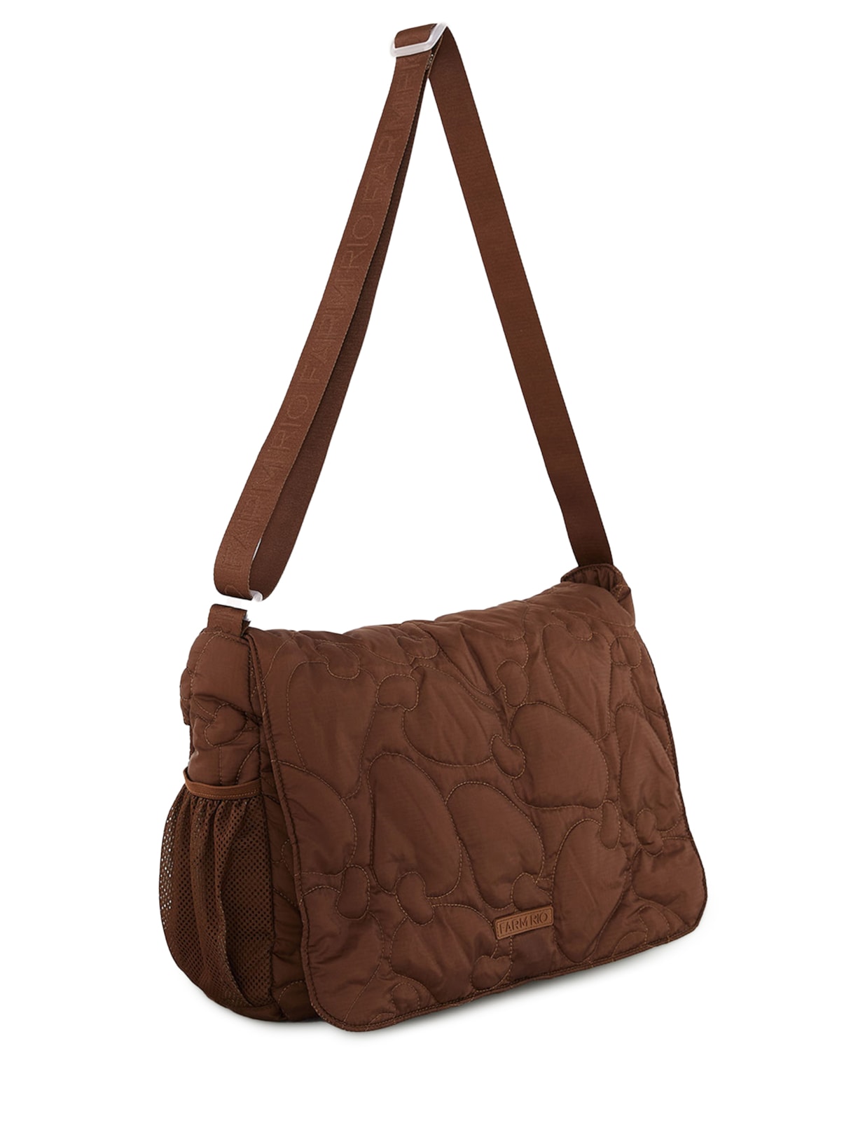 Bolsa Feminina Transversal Brisa Puffer Marrom Farm Etc