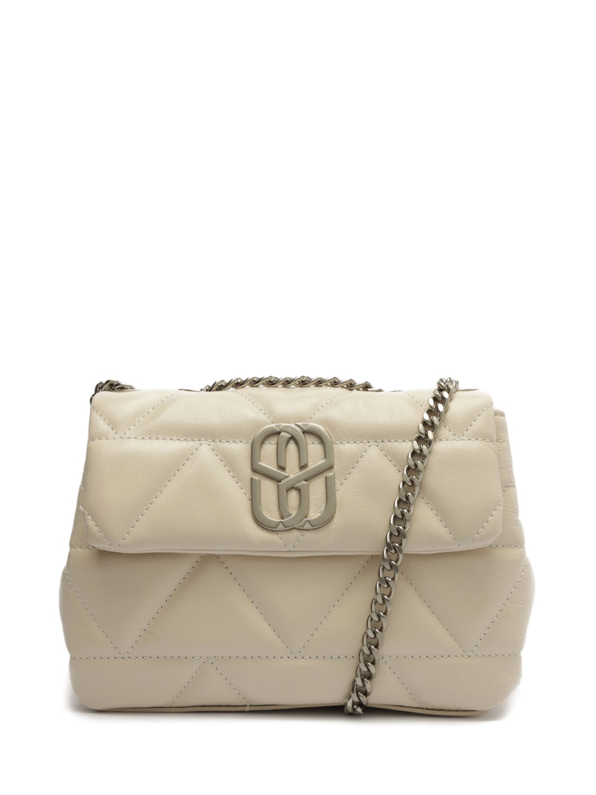 Bolsa Feminina Transversal Couro - Off White