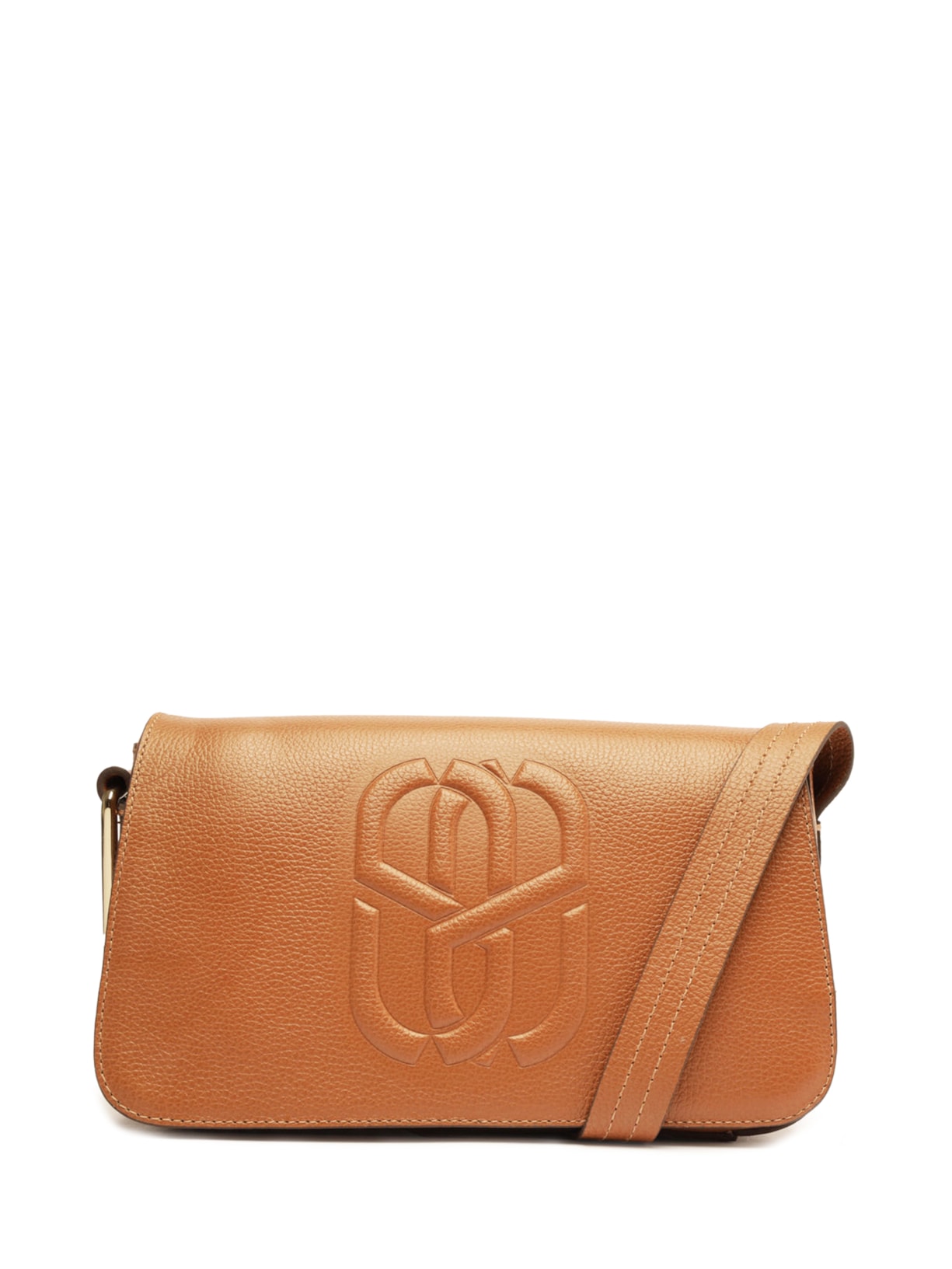 Bolsa Feminina Transversal Couro Pequena Marrom Schutz