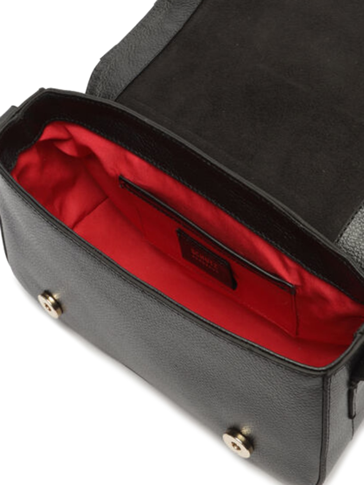 Bolsa Feminina Transversal Couro Pequena Preto Schutz