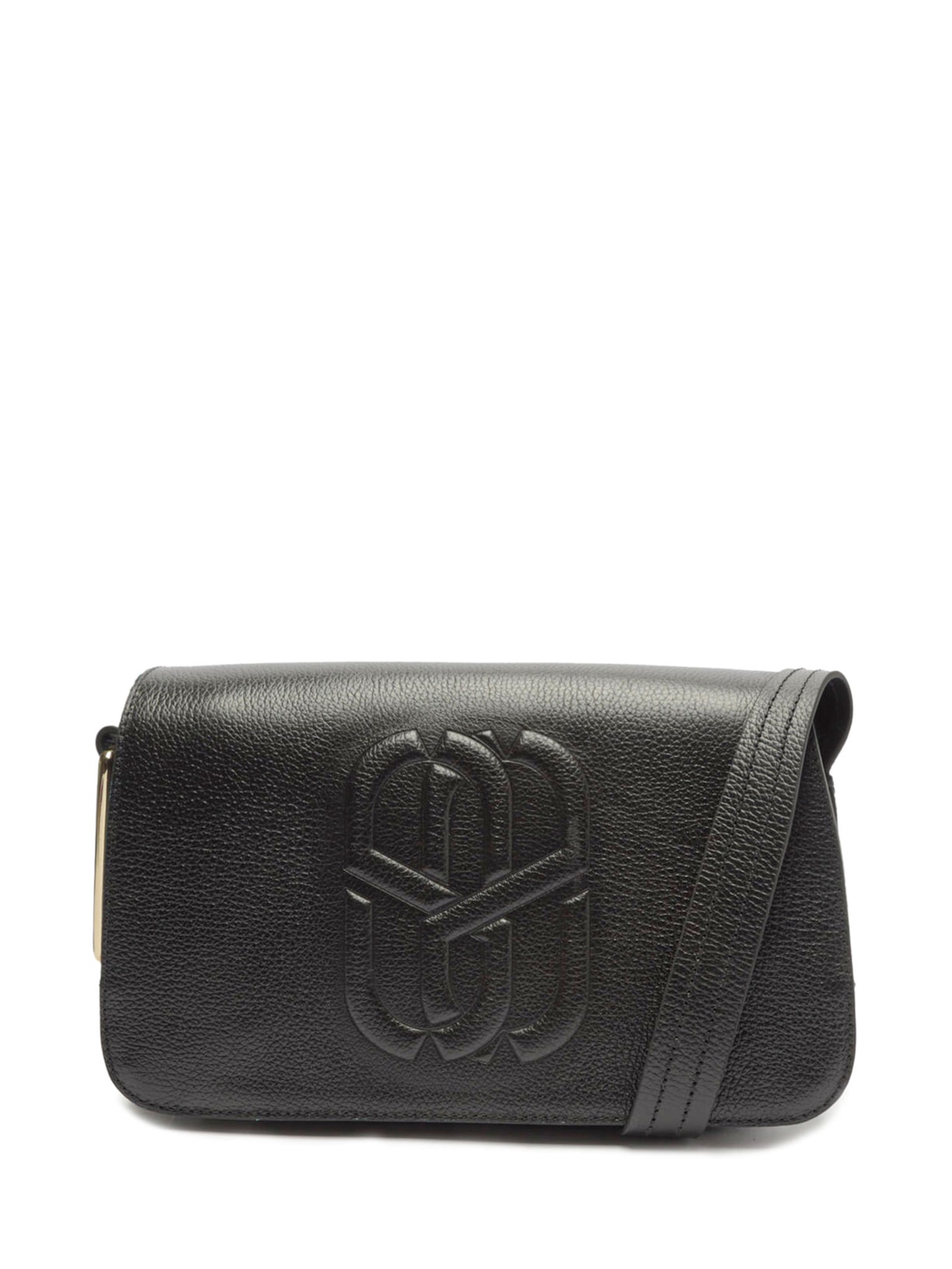 Bolsa Feminina Transversal Couro Pequena - Preto