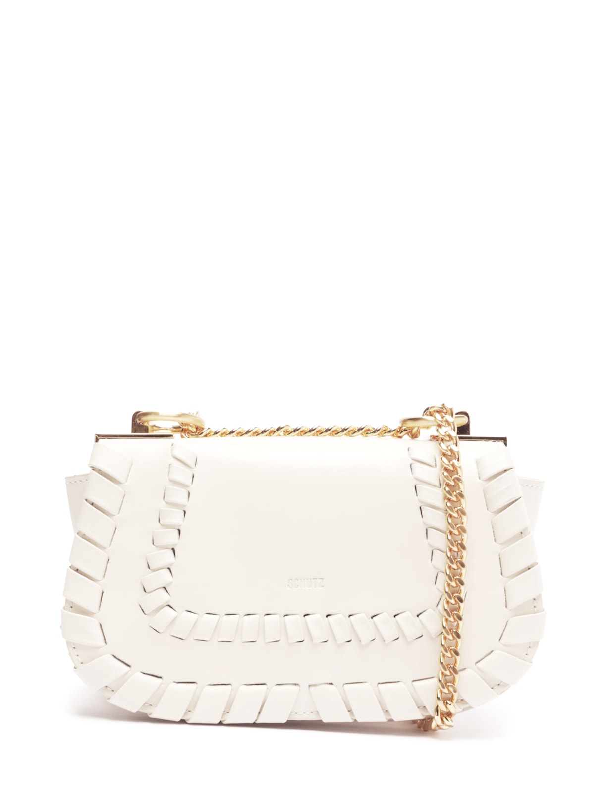 Bolsa Feminina Transversal Zendaya Couro - Branco