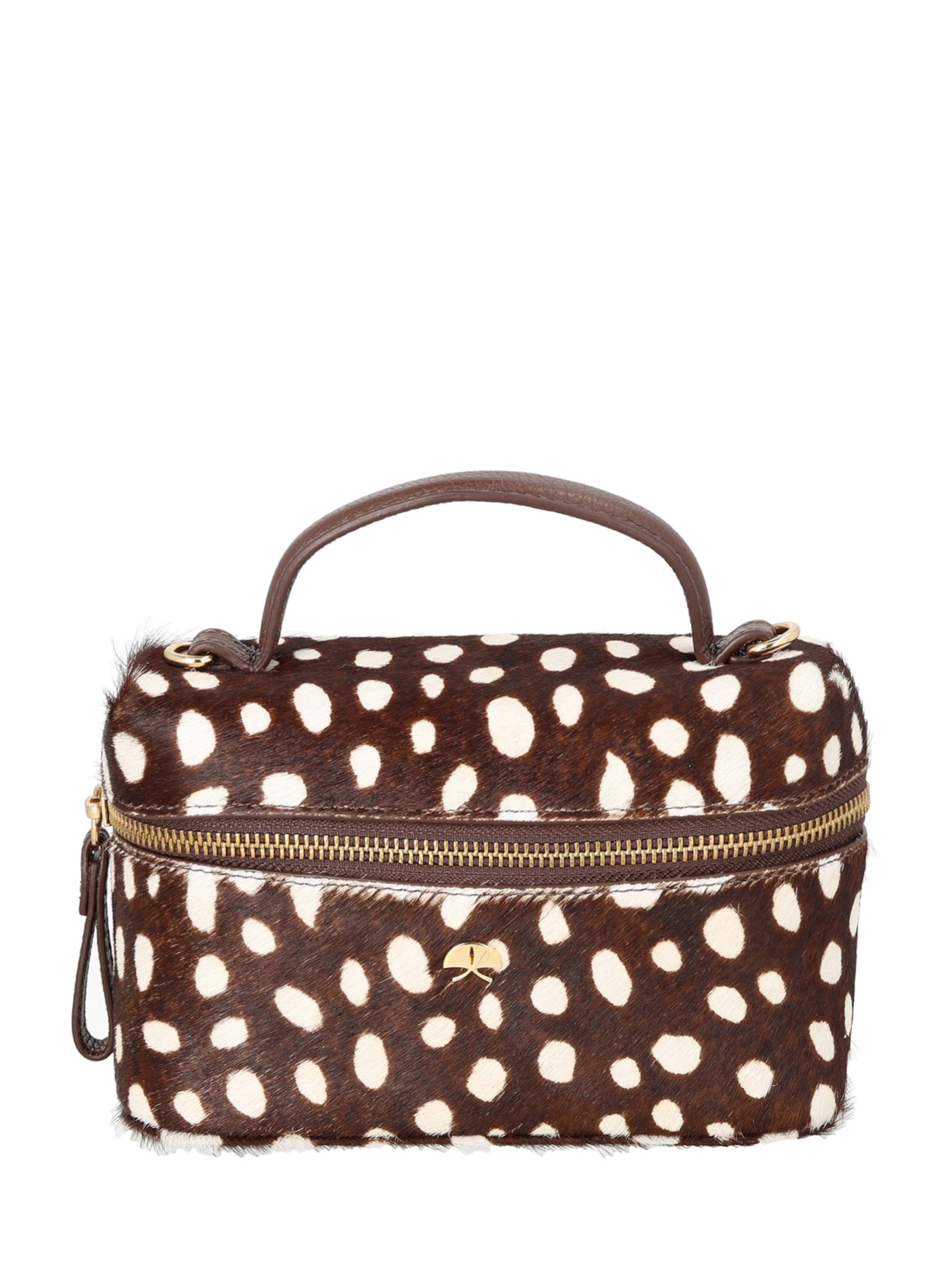 Bolsa Feminina Vanity Pequena Animal Print – Marrom Luiza Barcelos