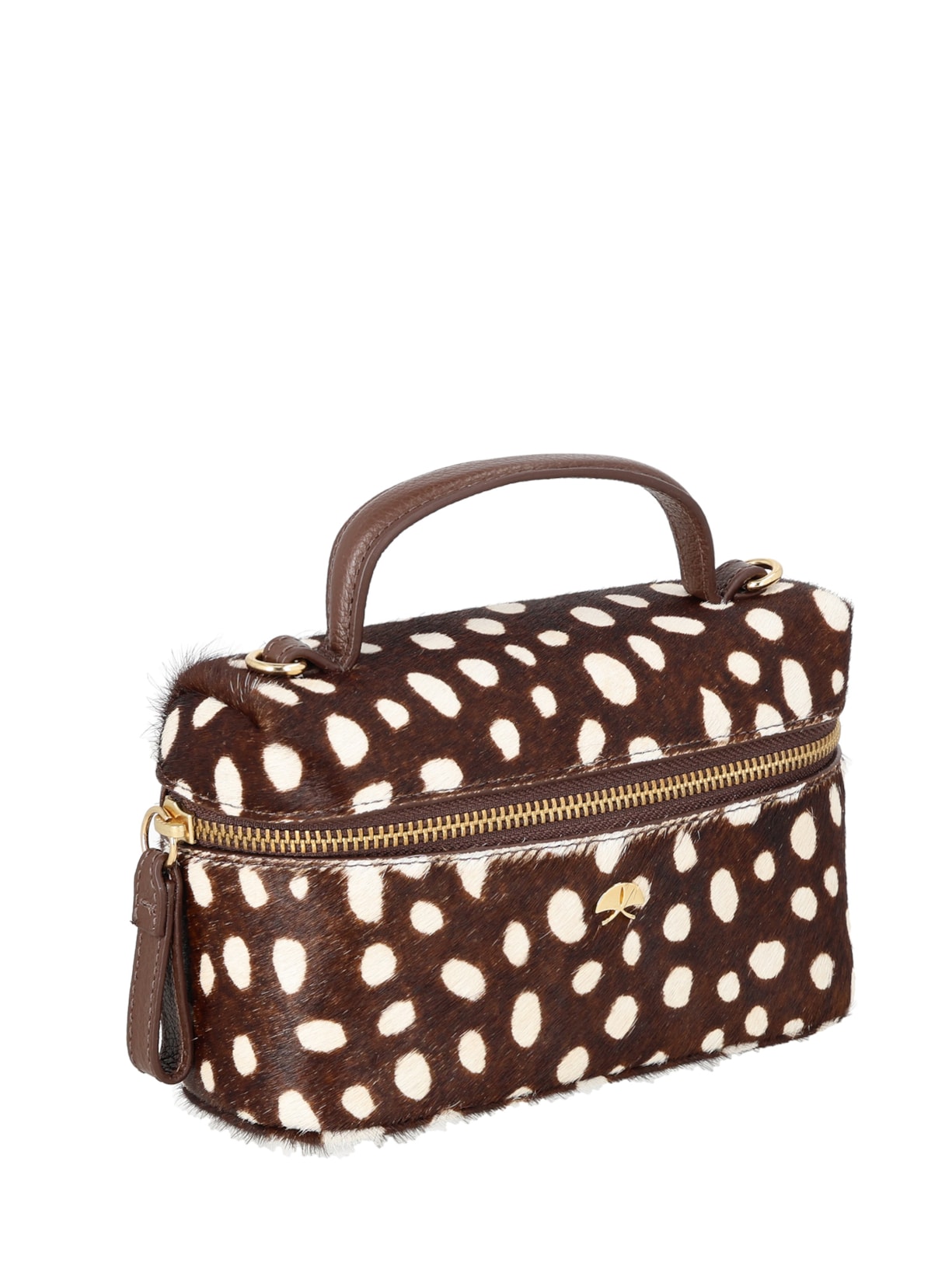 Bolsa Feminina Vanity Pequena Animal Print – Marrom Luiza Barcelos