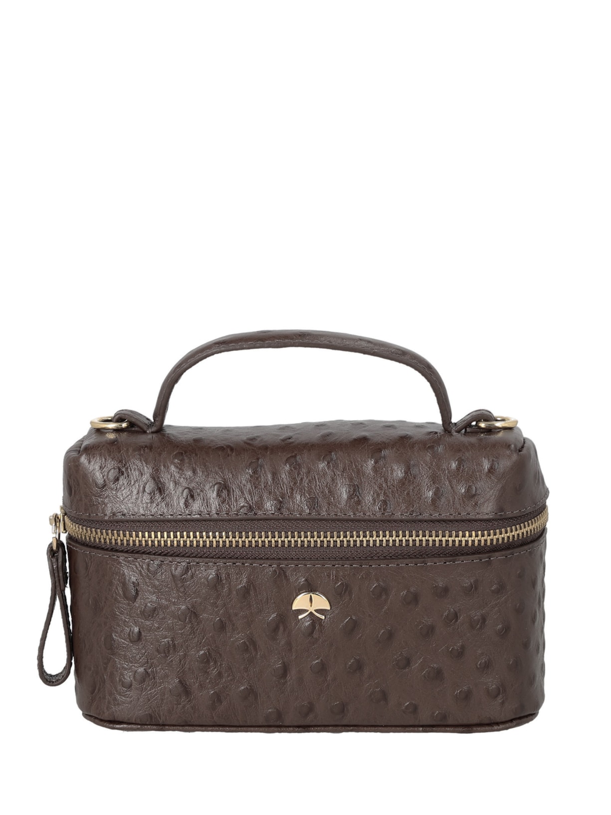Bolsa Feminina Vanity Pequena Marrom Luiza Barcelos