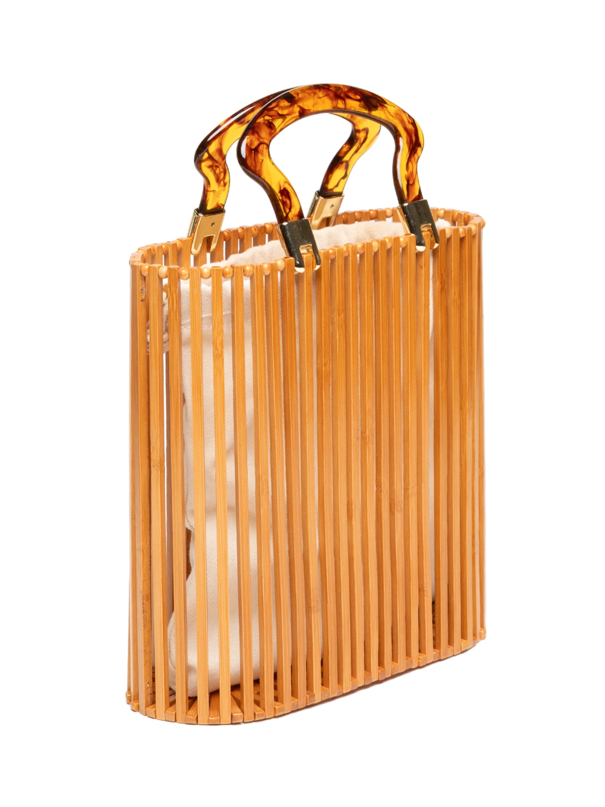 Bolsa Feminina Vazada Bege Market 33