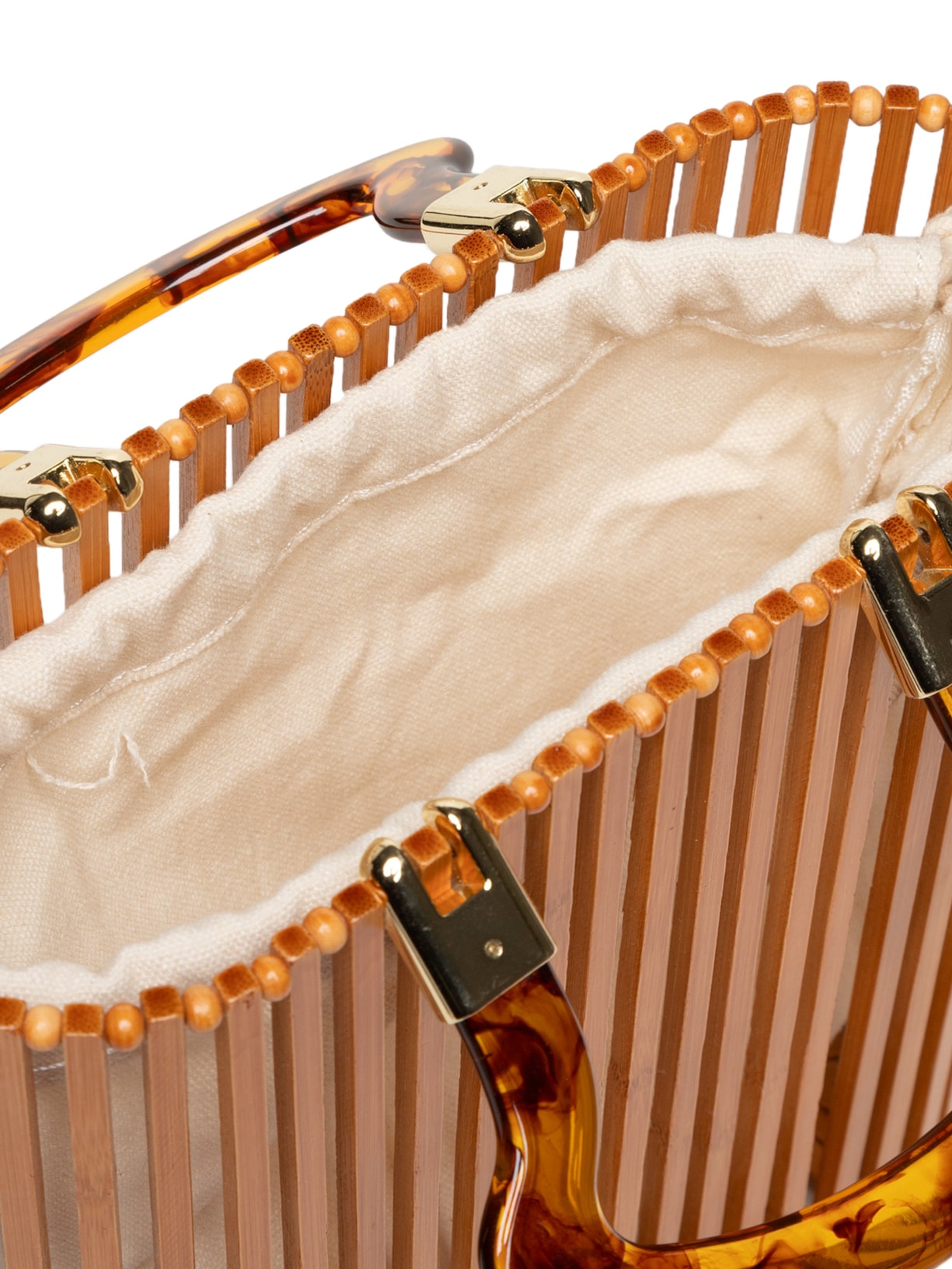 Bolsa Feminina Vazada Bege Market 33