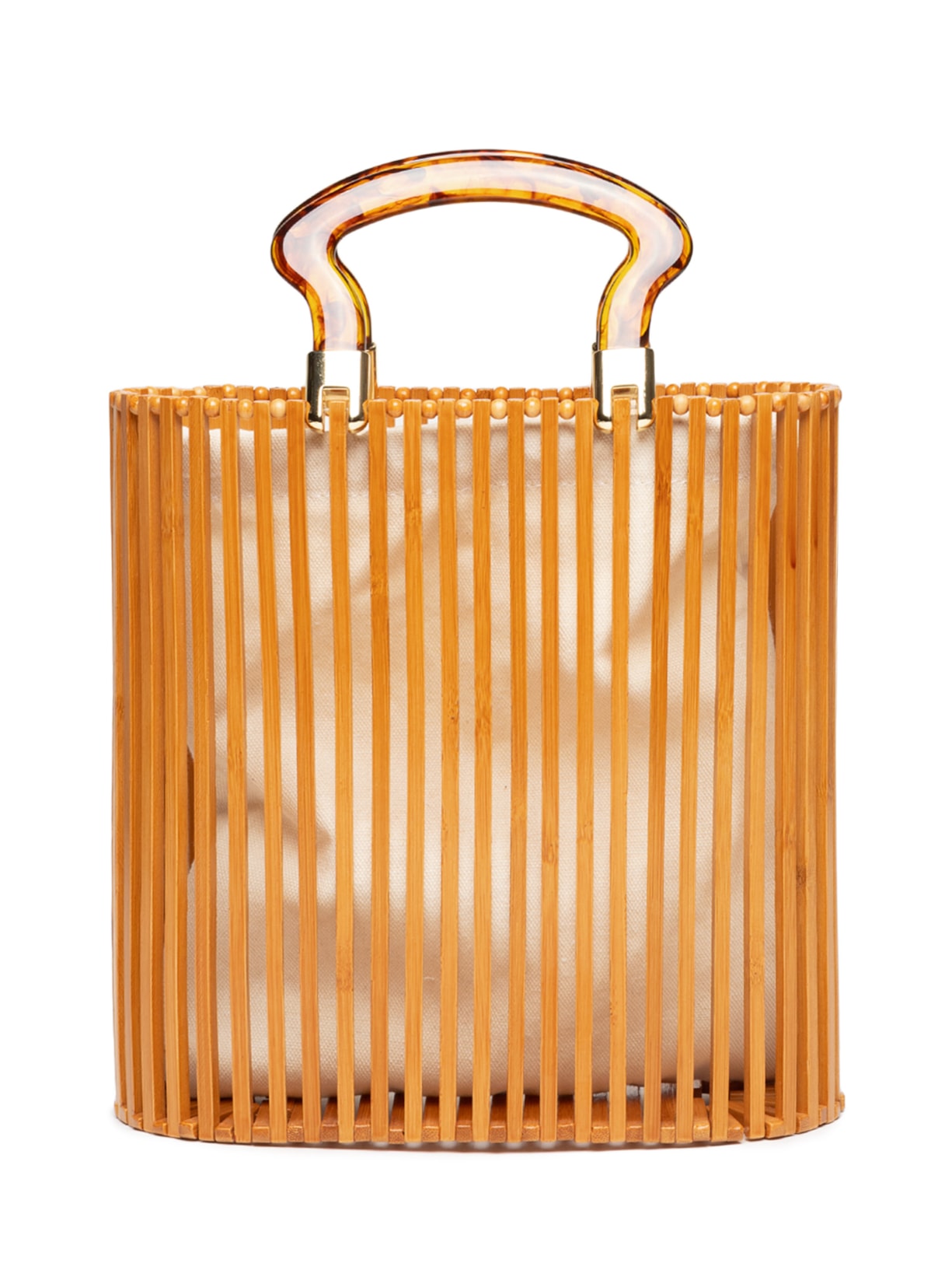 Bolsa Feminina Vazada Bege Market 33