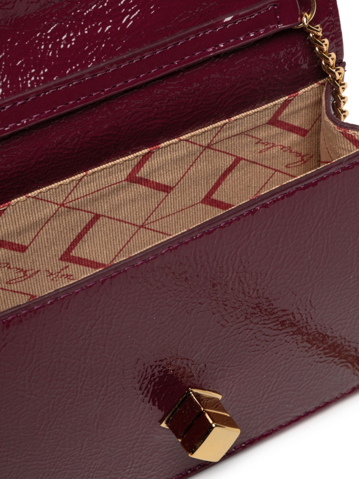 Bolsa Feminina Verniz Argila Vermelho Luiza Barcelos