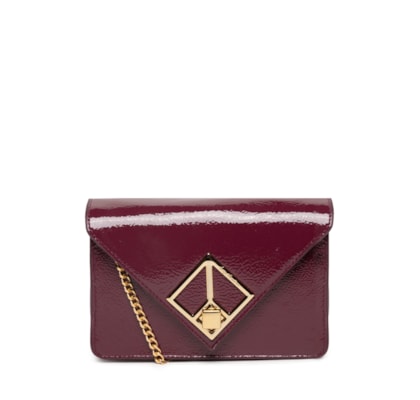 Bolsa Feminina Verniz Argila - Vermelho
