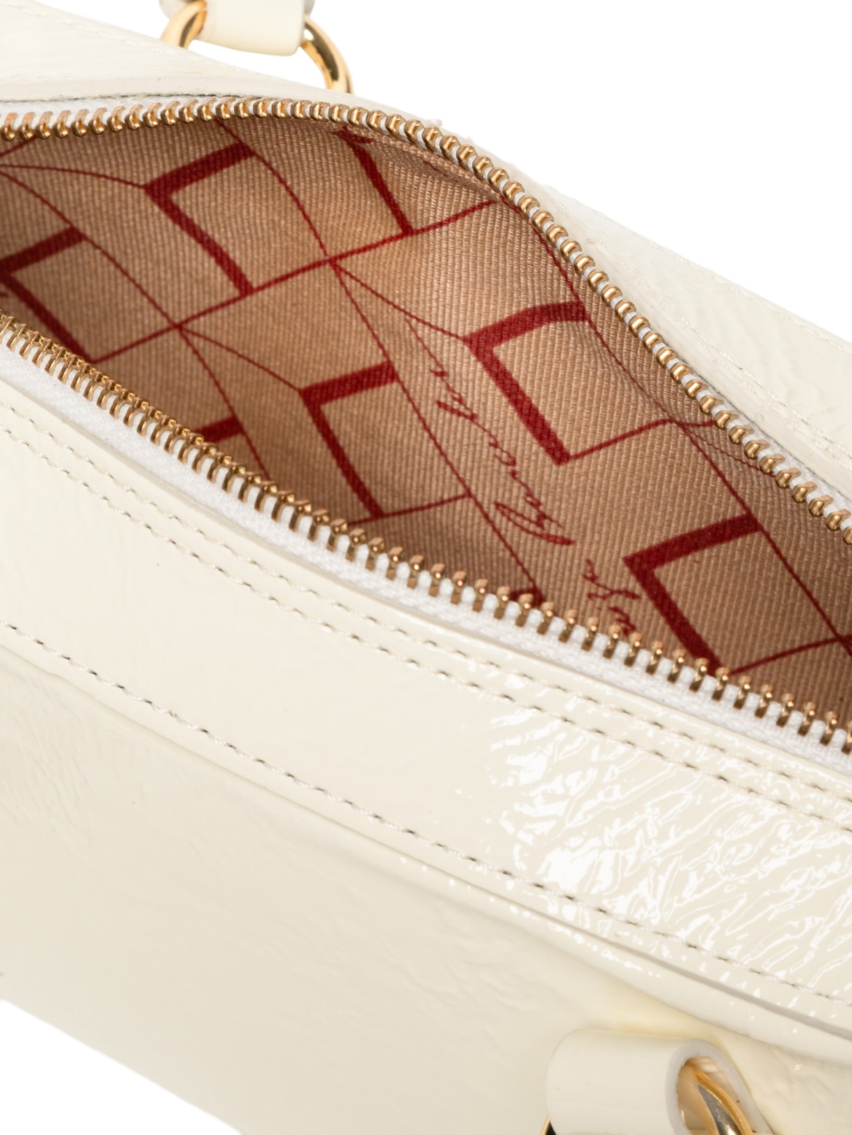 Bolsa Feminina Verniz Show Off White   Luiza Barcelos