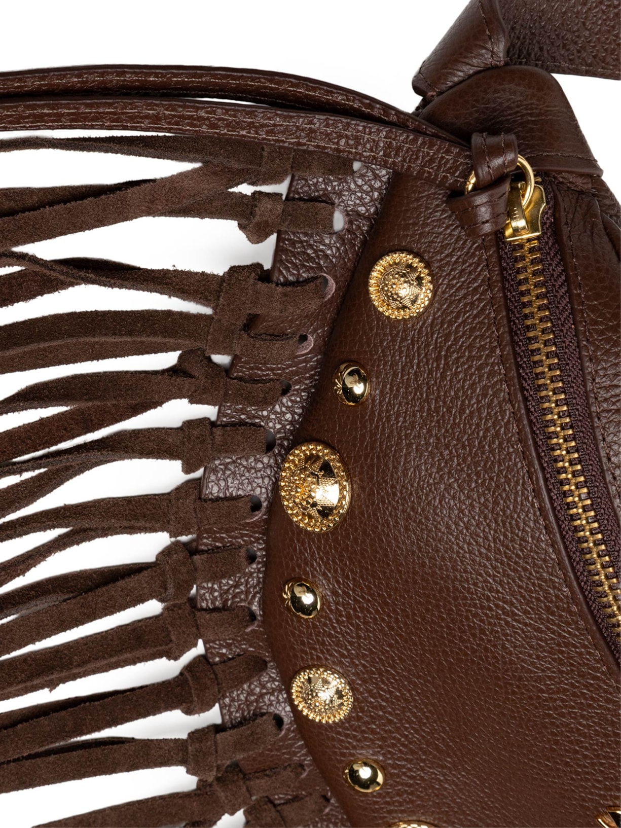 Bolsa Feminina Viena Camurção Marrom Luiza Barcelos