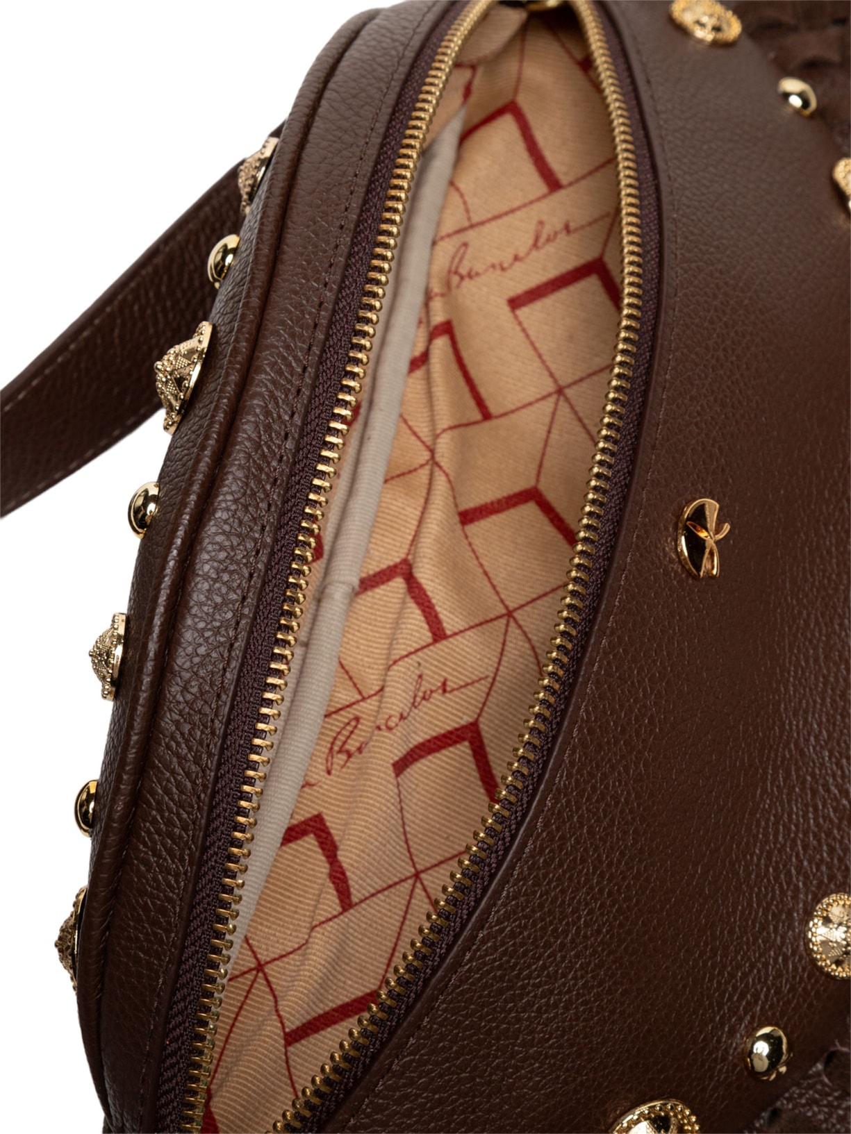 Bolsa Feminina Viena Camurção Marrom Luiza Barcelos