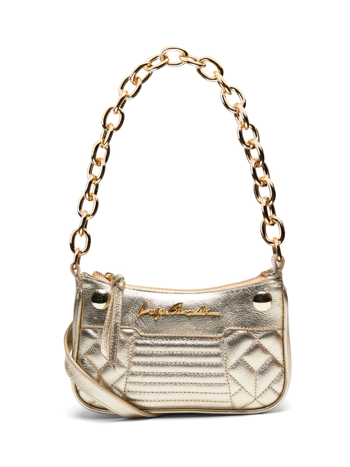 Bolsa Feminina Viena Nude - Dourado