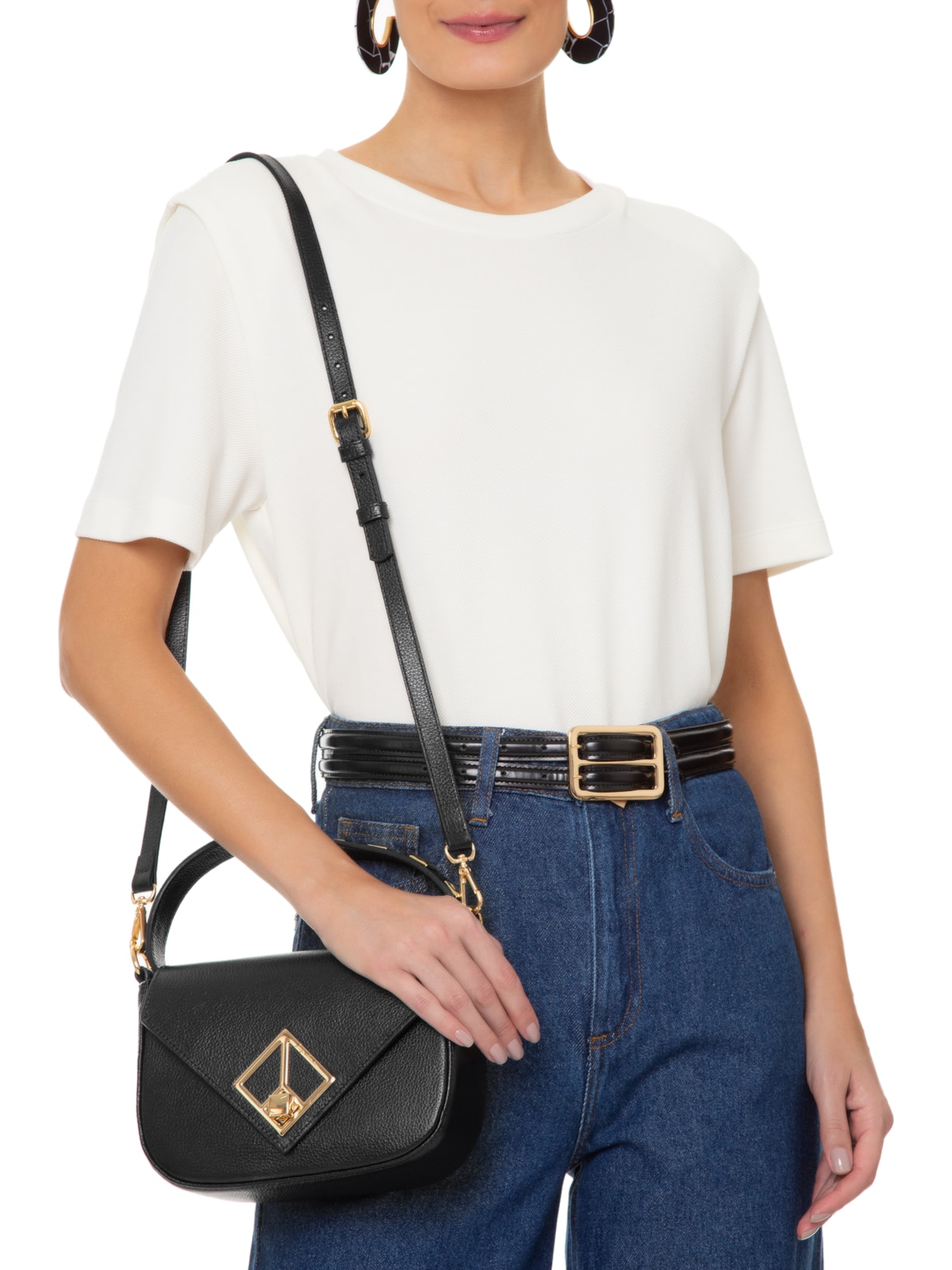 Bolsa Feminina Viena Preto Luiza Barcelos