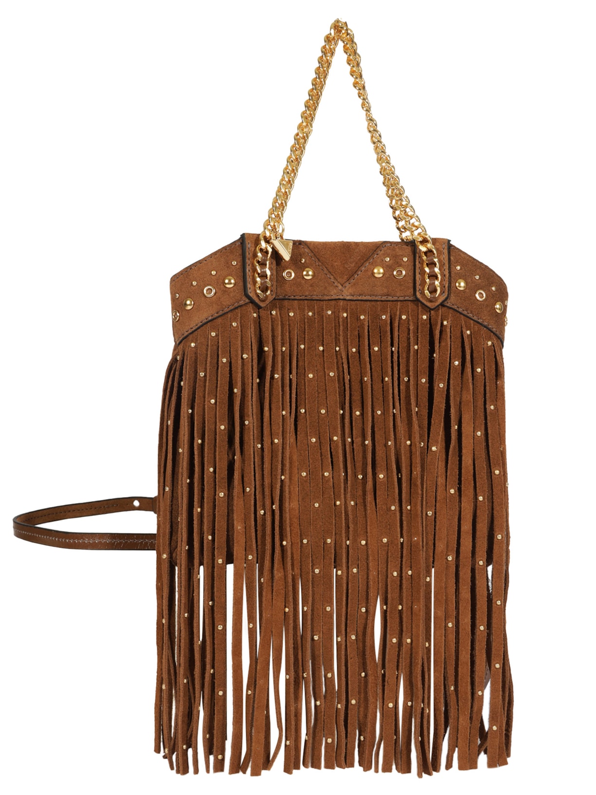 Bolsa Feminina Vita Boho Camurça - Marrom