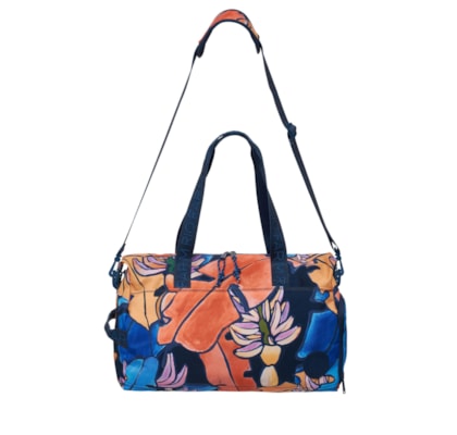 Bolsa Feminina Viva Banana Flora - Azul