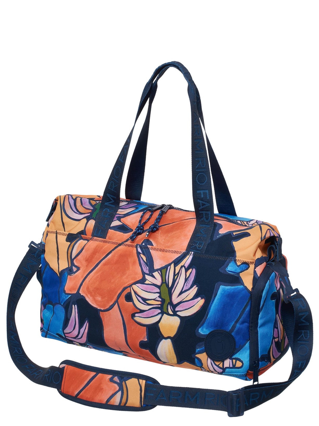 Bolsa Feminina Viva Banana Flora Azul Farm Etc